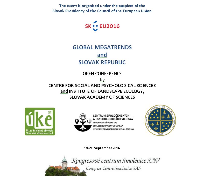 Open Conference - Global Megatrends and Slovak Republic